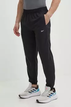 Беговые брюки Reebok, черный