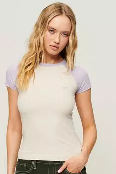 Бейсбольная футболка Superdry, бежевый
