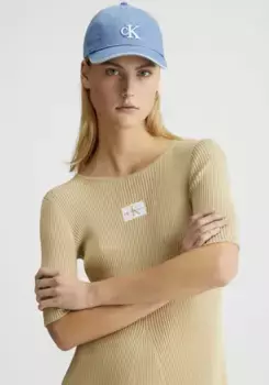 Бейсбольная кепка Calvin Klein Jeans "BLOCK DENIM CAP" с вышивкой логотипа, джинсовый