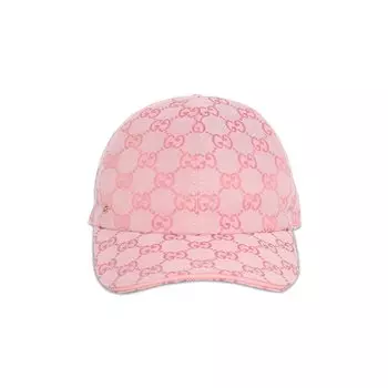 Бейсбольная кепка Gucci GG Canvas Розовая