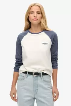 Бейсбольная майка с логотипом Essential Superdry, синий