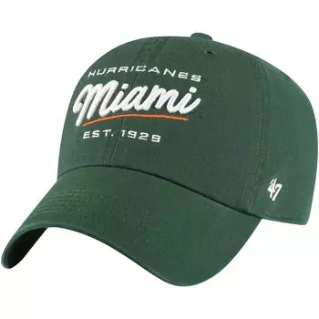 Бейсболка 47 Miami Hurricanes, зеленый