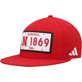 Бейсболка adidas Nebraska Huskers, алый