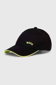 Бейсболка BOSS из хлопка BOSS GREEN Boss, черный