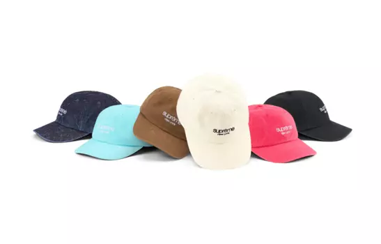 Бейсболка Classic Logo 6 Panel SS23 Supreme, коричневый