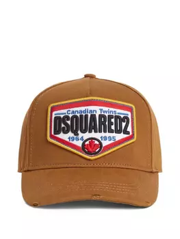 Бейсболка DSQUARED2 из хлопка, коричневый