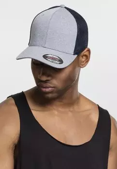 Бейсболка Flexfit, цвет h.grey/navy