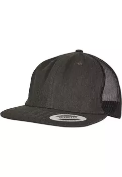 Бейсболка Flexfit DENIM TRUCKER, черный деним