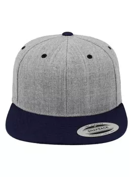 Бейсболка Flexfit Snapback, цвет heather/navy