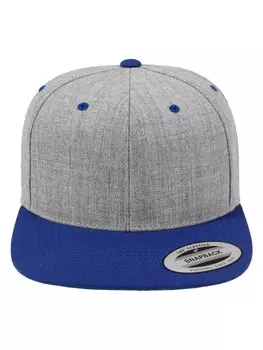 Бейсболка Flexfit Snapback, цвет heather/royal