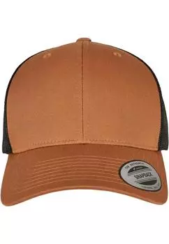 Бейсболка Flexfit Trucker, цвет caramel/black