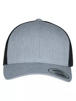 Бейсболка Flexfit Trucker, цвет heather/black
