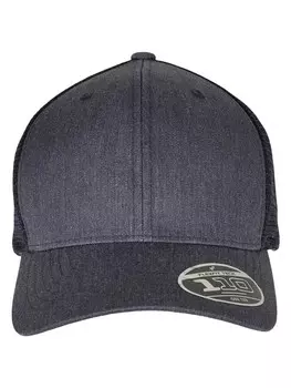 Бейсболка Flexfit Trucker, цвет heather/navy