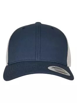 Бейсболка Flexfit Trucker, цвет navy/silver