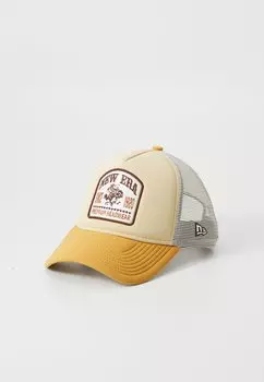 Бейсболка GRAPHIC PATCH TRUCKER UNISEX New Era, бежевый