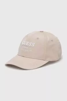 Бейсболка Guess, бежевый