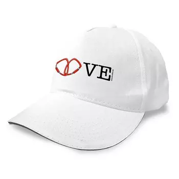 Бейсболка Kruskis Love, белый