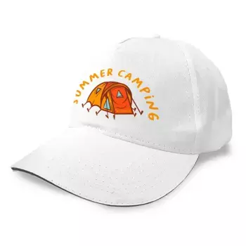 Бейсболка Kruskis Summer Camping, белый