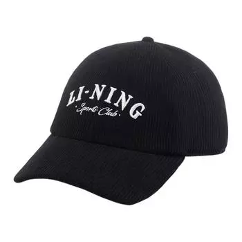 Бейсболка LiNing из полиэстера унисекс, черная