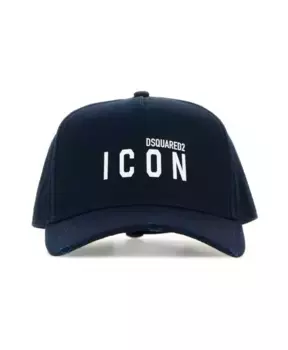 Бейсболка Mini Icon из хлопкового хлопка Midnight Dsquared2, синий
