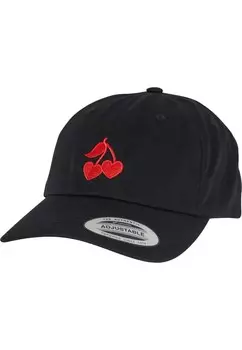 Бейсболка Mister Tee Heart Cherries, черный