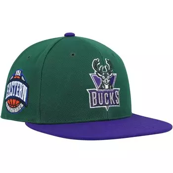 Бейсболка Mitchell & Ness Milwaukee Bucks, зеленый