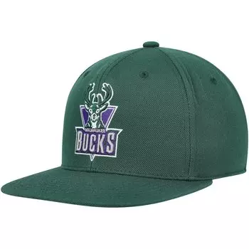Бейсболка Mitchell & Ness Milwaukee Bucks, зеленый