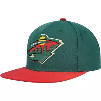 Бейсболка Mitchell & Ness Minnesota Wild, зеленый