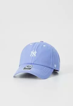 Бейсболка MLB NEW YORK YANKEES CONTRAST STITCH CLEAN UP UNISEX '47, фиолетовый