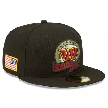 Бейсболка New Era Washington Commanders, черный