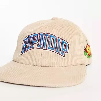 Бейсболка Rip N Dip Corduroy Panel With Varsity Logo, бежевый
