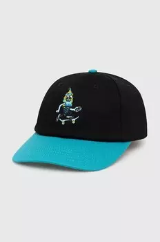 Бейсболка с козырьком Team EU Skate Cone Dad Cap из хлопка Icecream, черный