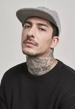 Бейсболка SNAPBACK MELTON Flexfit, цвет grey