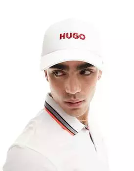 Белая бейсболка HUGO RED