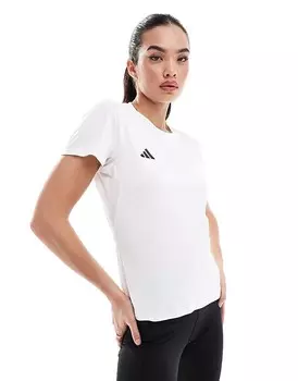 Белая футболка adidas Running Adizero