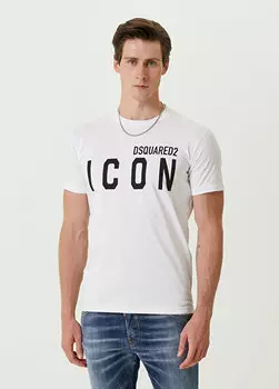 Белая футболка be icon cool Dsquared2