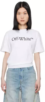 Белая футболка Big Bookish Skate Off-White, белый/черный