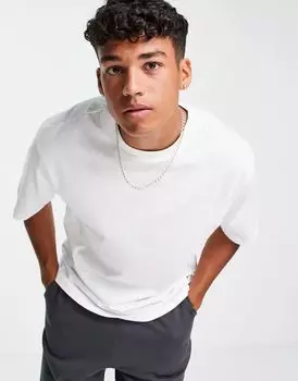 Белая футболка оверсайз River Island