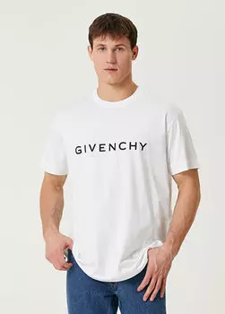Белая футболка с логотипом archetype оверсайз Givenchy