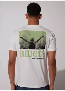 Белая футболка свободного кроя с круглым вырезом Riders By Lee
