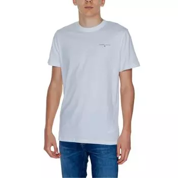 Белая хлопковая футболка Rigenerato Tommy Jeans