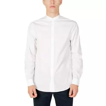 Белая хлопковая рубашка Armani Exchange