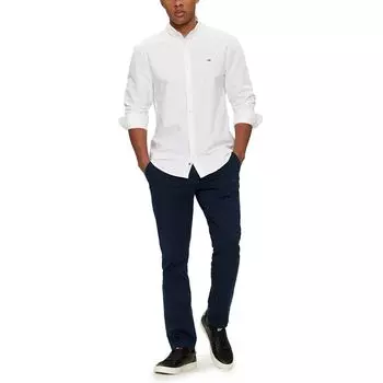 Белая хлопковая рубашка Tommy Jeans
