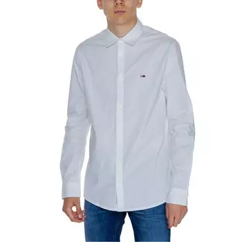 Белая хлопковая рубашка Tommy Jeans