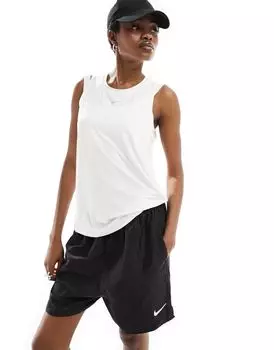Белая классическая футболка без рукавов Nike Dri-FIT One