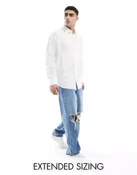 Белая классическая рубашка оверсайз ASOS DESIGN
