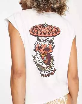 Белая майка Volcom Connected Minds