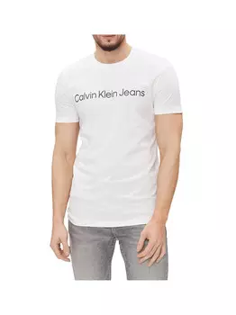 Белая мужская футболка Calvin Klein