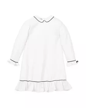 Белая ночная рубашка Sophia для девочек Petite Plume — Baby, Little Kid, Big Kid, белый