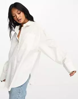 Белая оксфордская рубашка ASOS DESIGN